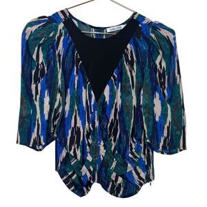 NEW Maria Cher Noia Abstract Silk Blouse Medium